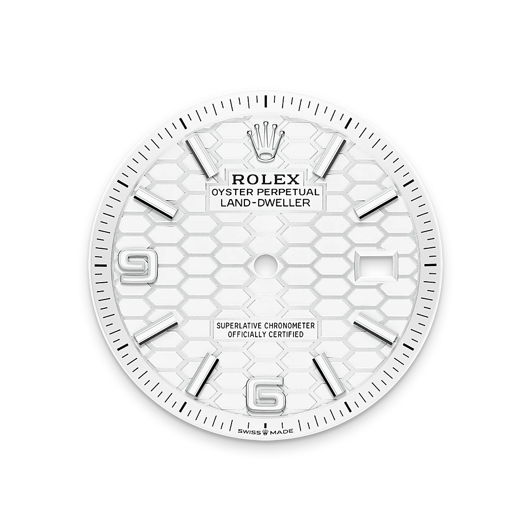 Rolex Land-Dweller 36腕錶白色黃金鋼（蠔式鋼與白色黃金的組合）款，M127234-0001 - 慎昌鐘錶