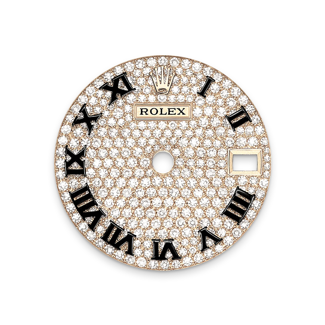 Rolex Lady-Datejust腕錶18K黃金，錶殼兩側及錶耳鑲鑽石款，M279458RBR-0001 - 慎昌鐘錶
