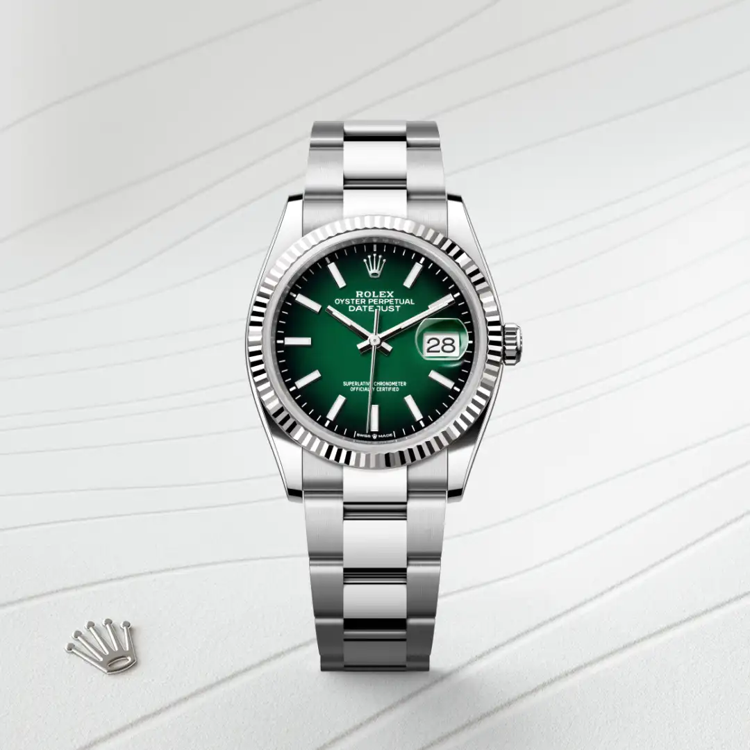 Rolex Datejust 36腕錶白色黃金鋼(蠔式鋼與白色黃金的組合)款,M126234-0060 - 慎昌鐘錶
