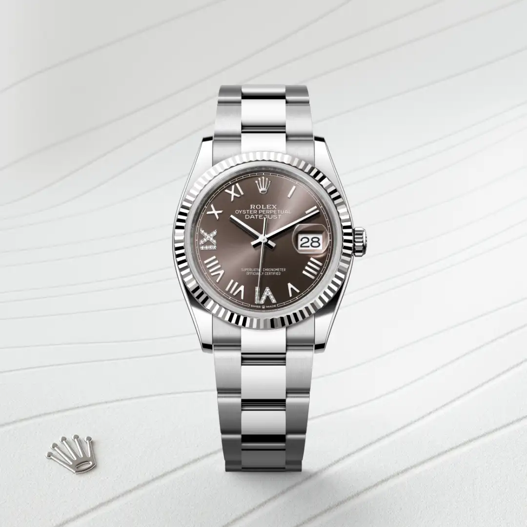 Rolex Datejust 36腕錶白色黃金鋼（蠔式鋼與白色黃金的組合）款，M126234-0072 - 慎昌鐘錶