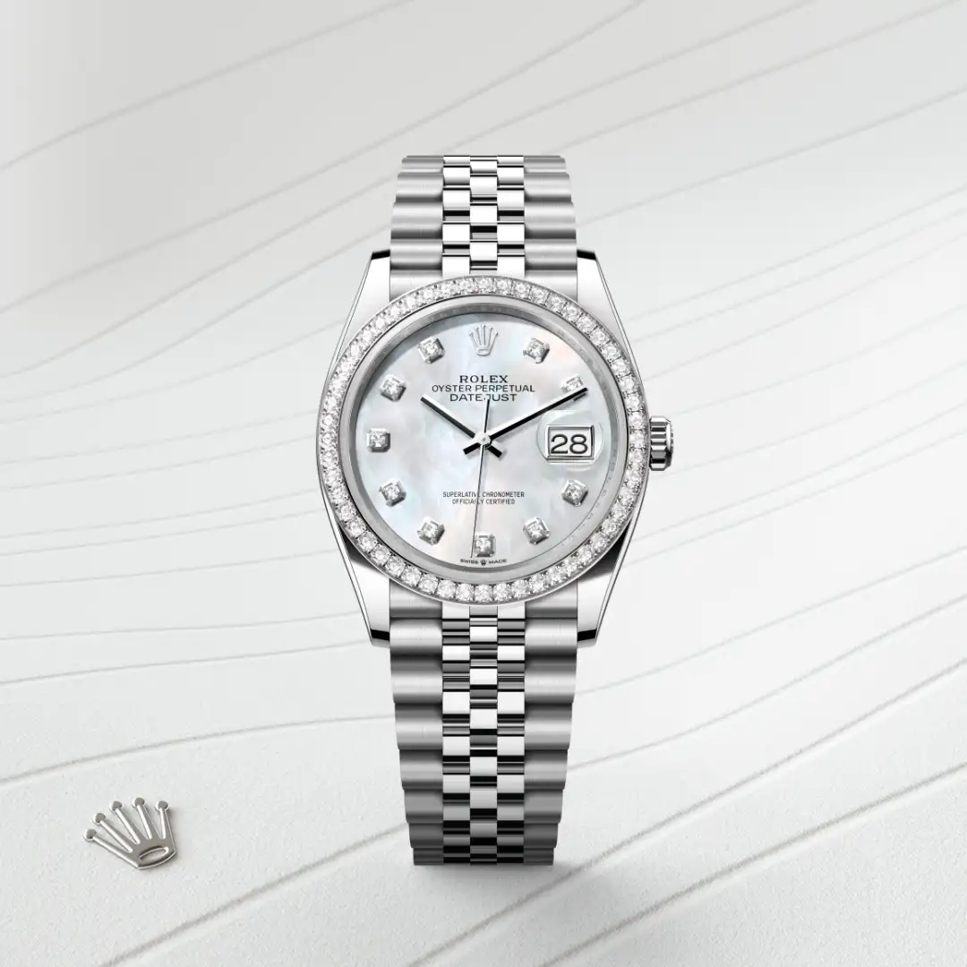 Rolex Datejust 36腕錶白色黃金鋼(蠔式鋼與白色黃金的組合)款,M126284RBR-0011 - 慎昌鐘錶