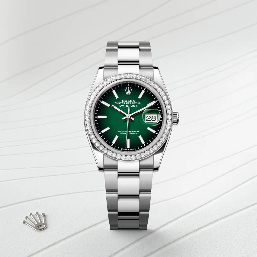 Rolex Datejust 36腕錶白色黃金鋼（蠔式鋼與白色黃金的組合）款，M126284RBR-0052 - 慎昌鐘錶