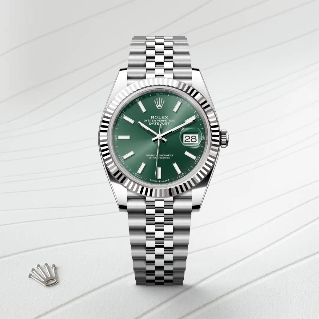 Rolex Datejust 41腕錶白色黃金鋼（蠔式鋼與白色黃金的組合）款，M126334-0028 - 慎昌鐘錶