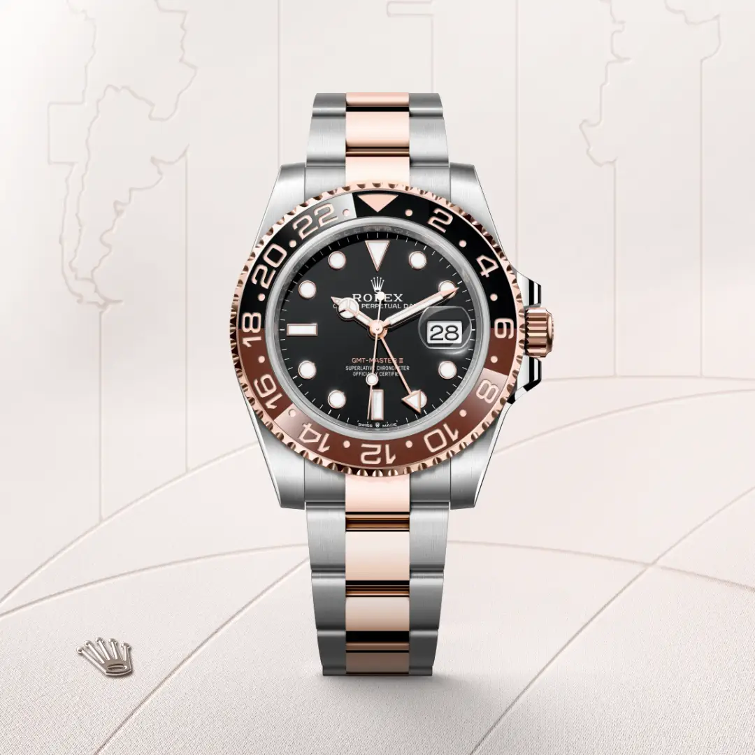 Rolex GMT-Master II腕錶永恒玫瑰金鋼(蠔式鋼與永恒玫瑰金的組合)款,M126711CHNR-0002 - 慎昌鐘錶