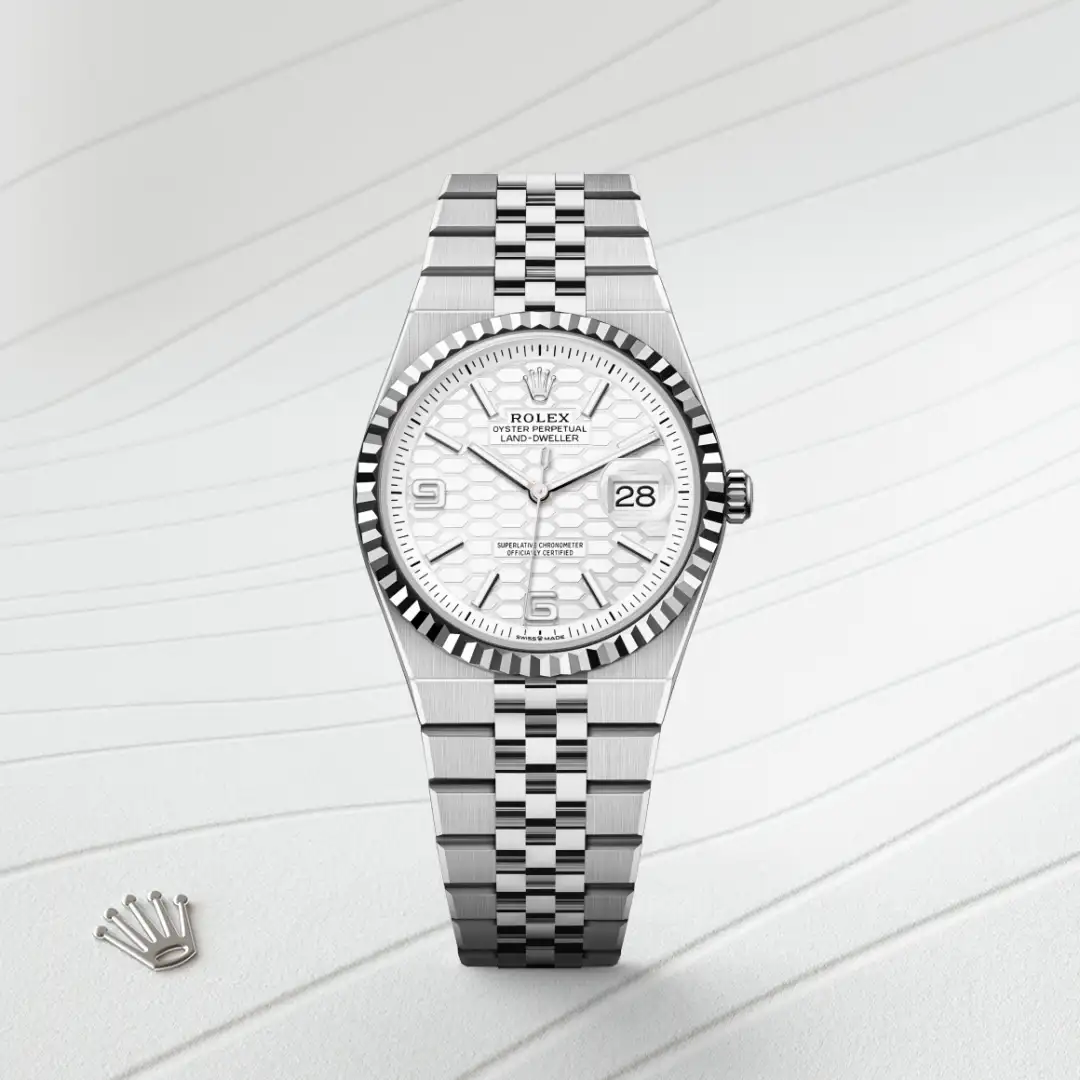Rolex Land-Dweller 36腕錶白色黃金鋼(蠔式鋼與白色黃金的組合)款,M127234-0001 - 慎昌鐘錶