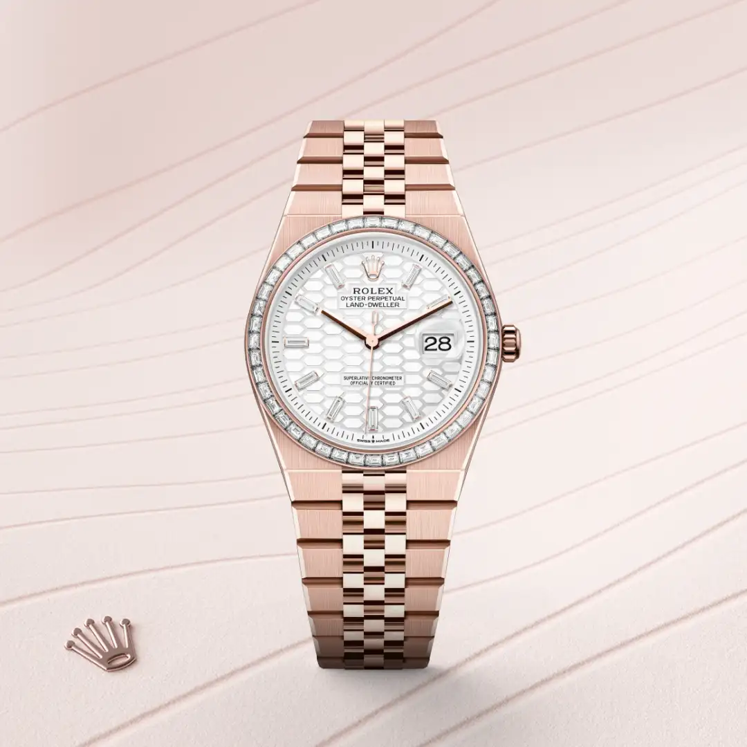Rolex Land-Dweller 36腕錶18K永恒玫瑰金款，M127285TBR-0002 - 慎昌鐘錶