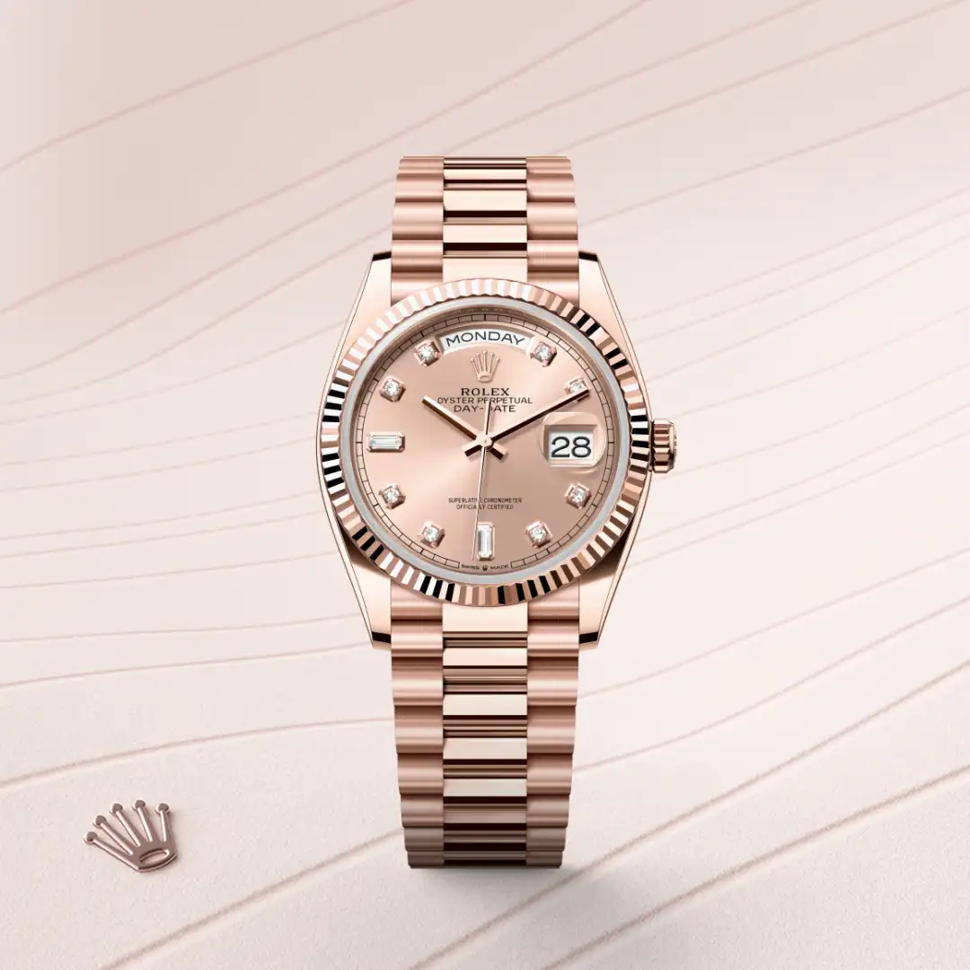 Rolex Day-Date 36腕錶18K永恒玫瑰金款,M128235-0009 - 慎昌鐘錶