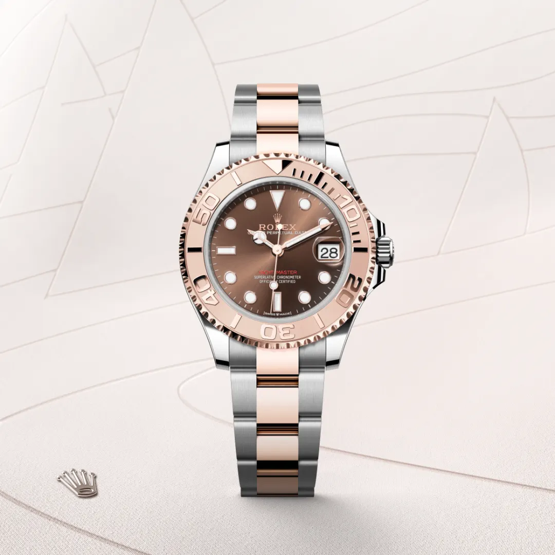 Rolex Yacht-Master 37腕錶永恒玫瑰金鋼(蠔式鋼與永恒玫瑰金的組合)款,M268621-0003 - 慎昌鐘錶
