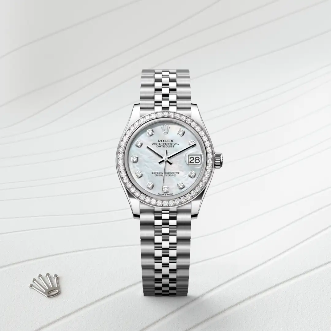 Rolex Datejust 31腕錶白色黃金鋼（蠔式鋼與白色黃金的組合）款，M278384RBR-0008 - 慎昌鐘錶
