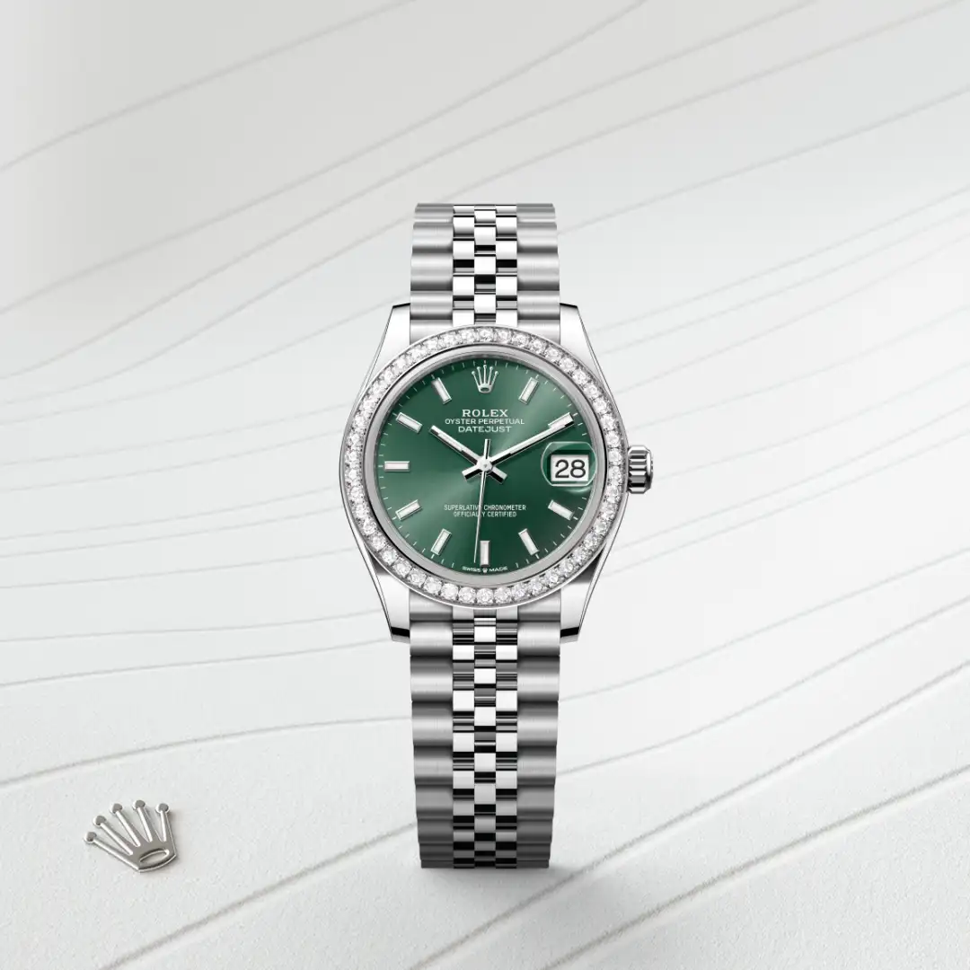 Rolex Datejust 31腕錶白色黃金鋼（蠔式鋼與白色黃金的組合）款，M278384RBR-0022 - 慎昌鐘錶