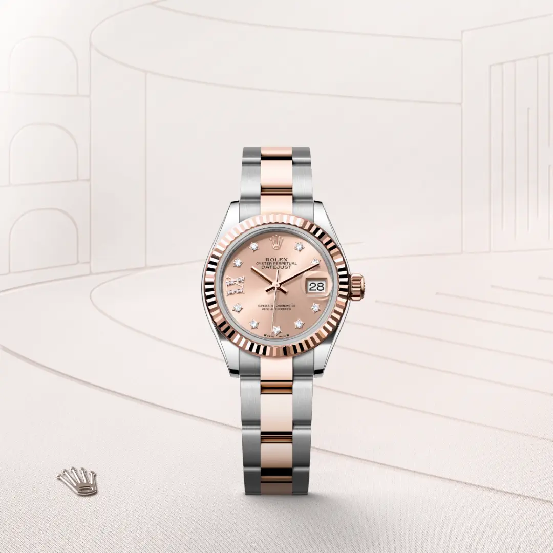 Rolex Lady-Datejust腕錶永恒玫瑰金鋼(蠔式鋼與永恒玫瑰金的組合)款,M279171-0028 - 慎昌鐘錶