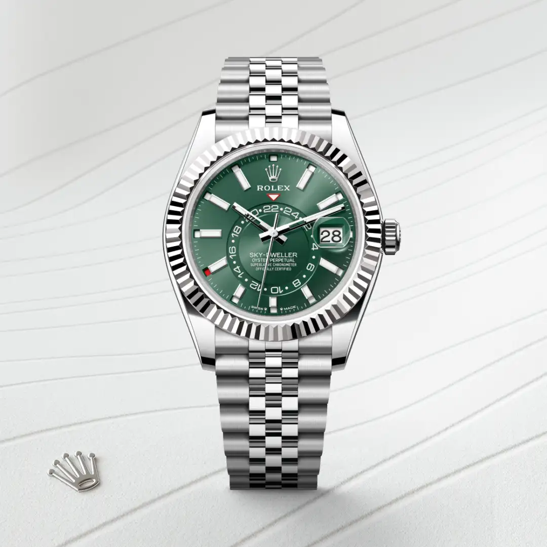 Rolex Sky-Dweller腕錶白色黃金鋼（蠔式鋼與白色黃金的組合）款，M336934-0002 - 慎昌鐘錶