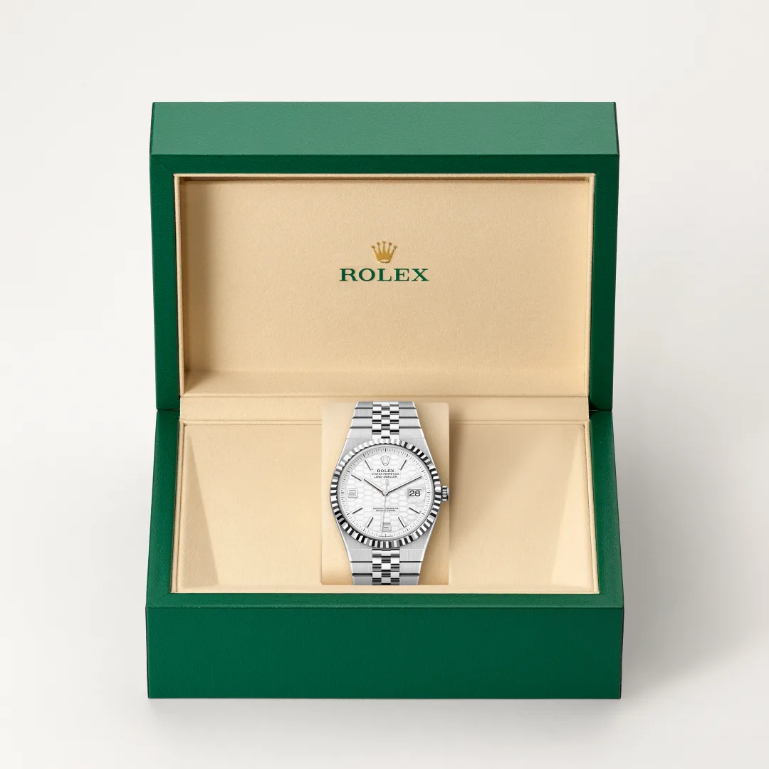 Rolex Land-Dweller 40腕錶白色黃金鋼(蠔式鋼與白色黃金的組合)款,M127334-0001 - 慎昌鐘錶
