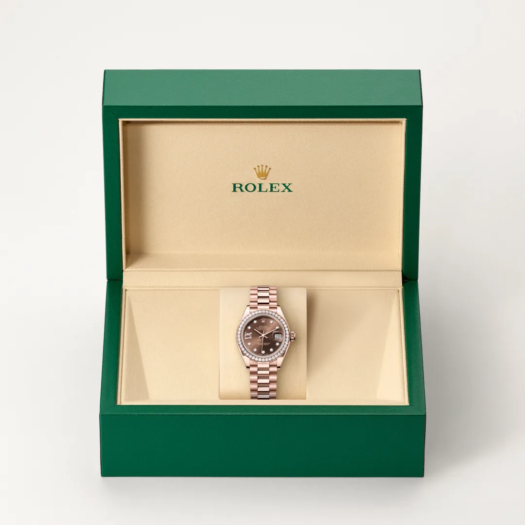 Rolex Lady-Datejust腕錶18K永恒玫瑰金款,M279135RBR-0001 - 慎昌鐘錶