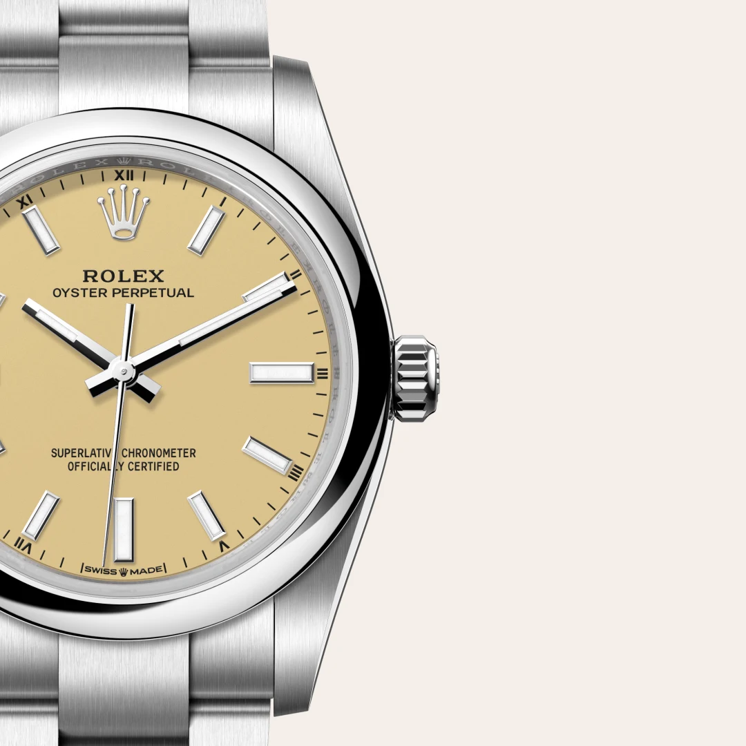 Rolex Oyster Perpetual 34腕錶蠔式鋼款，M124200-0007 - 慎昌鐘錶