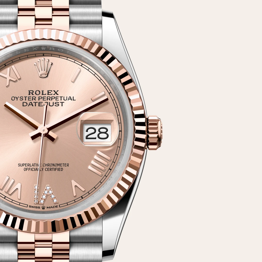 Rolex Datejust 36腕錶永恒玫瑰金鋼(蠔式鋼與永恒玫瑰金的組合)款,M126231-0049 - 慎昌鐘錶