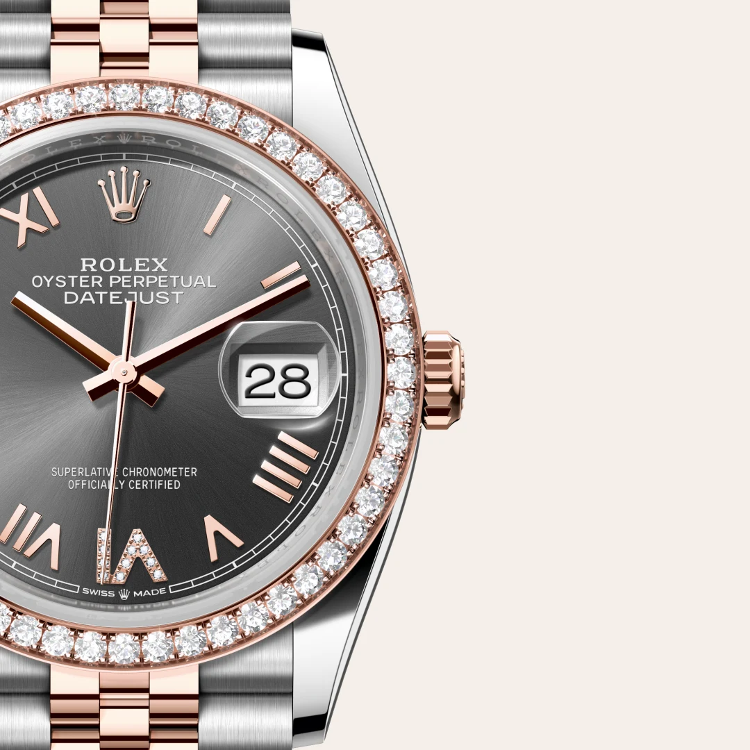Rolex Datejust 36腕錶永恒玫瑰金鋼(蠔式鋼與永恒玫瑰金的組合)款,M126281RBR-0035 - 慎昌鐘錶