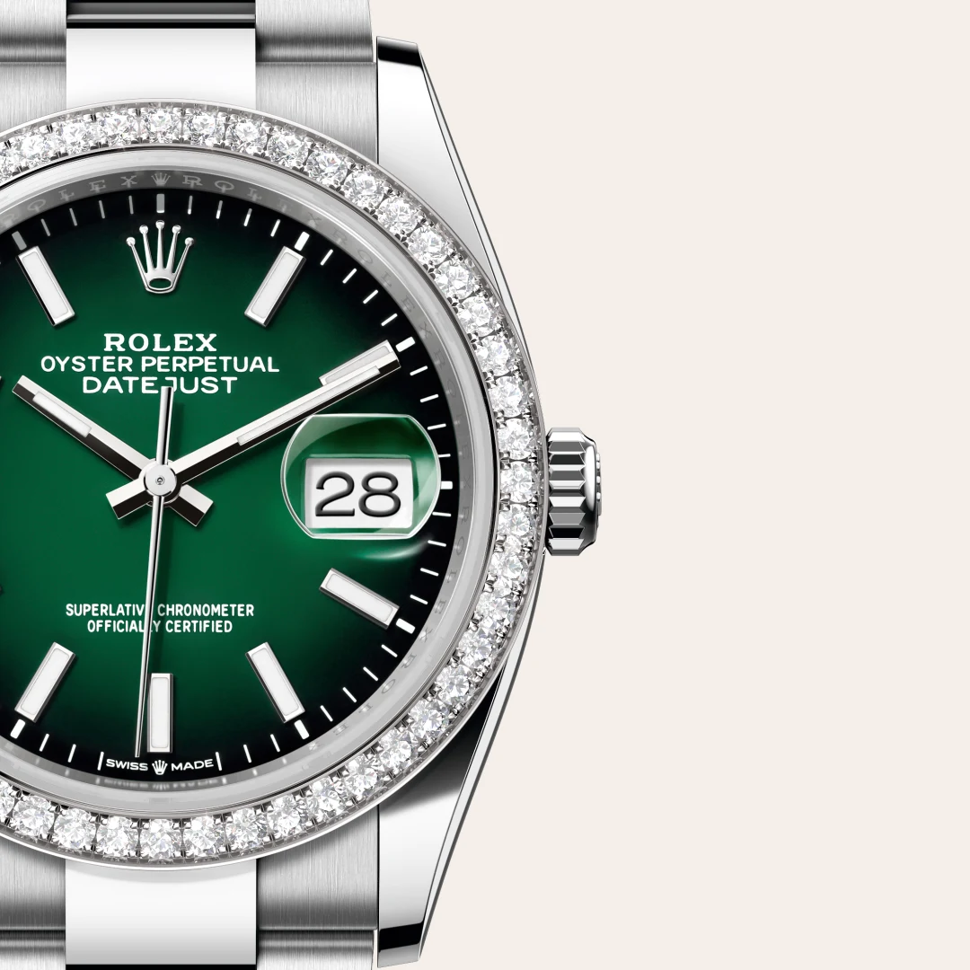 Rolex Datejust 36腕錶白色黃金鋼（蠔式鋼與白色黃金的組合）款，M126284RBR-0052 - 慎昌鐘錶