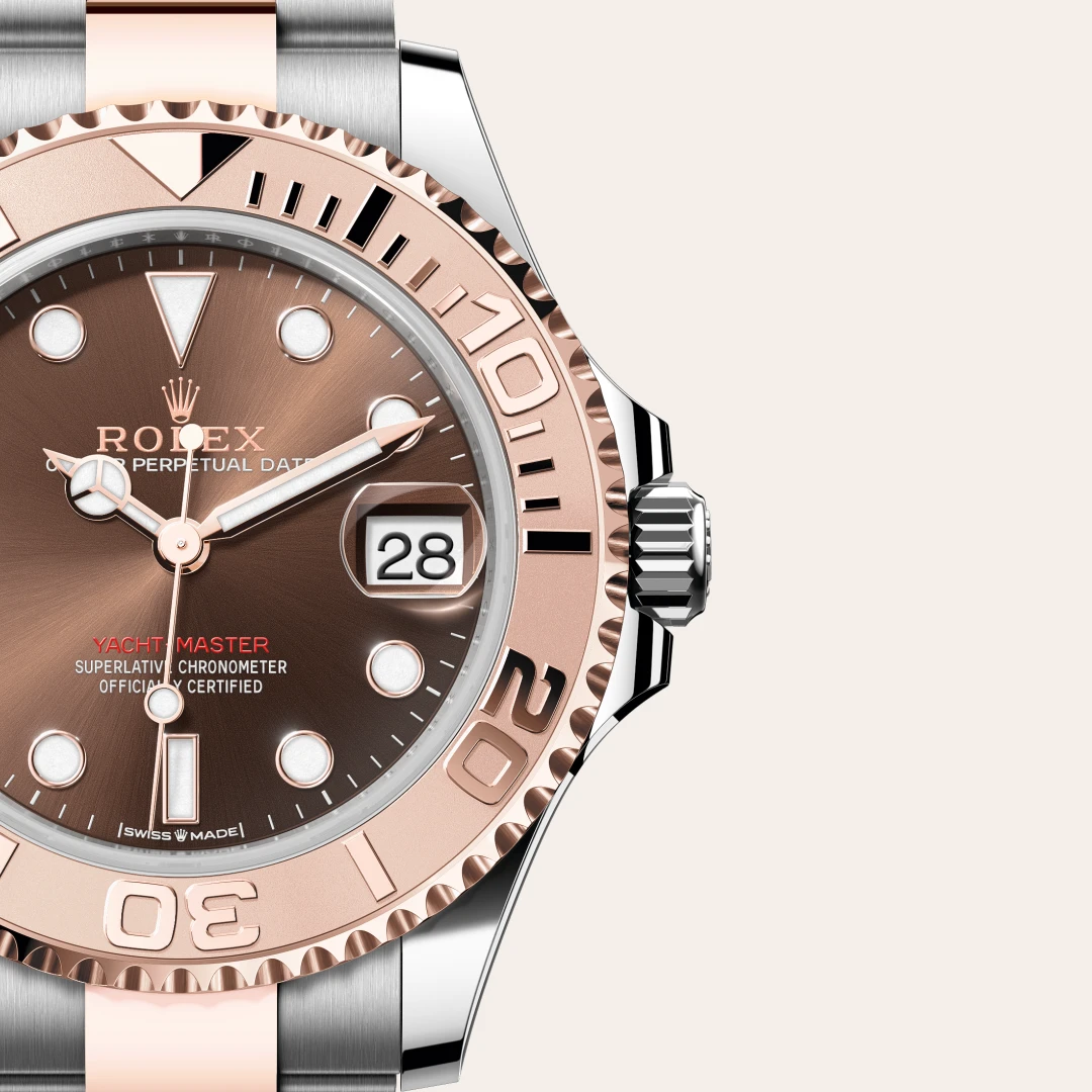 Rolex Yacht-Master 37腕錶永恒玫瑰金鋼(蠔式鋼與永恒玫瑰金的組合)款,M268621-0003 - 慎昌鐘錶