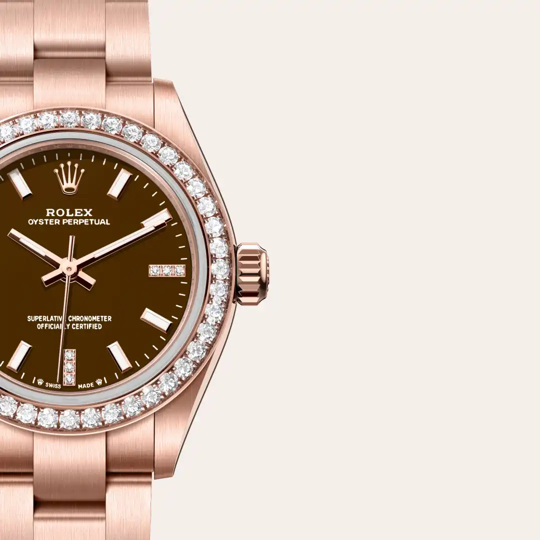 Rolex Oyster Perpetual 28腕錶18K永恒玫瑰金款，M276245RBR-0002 - 慎昌鐘錶