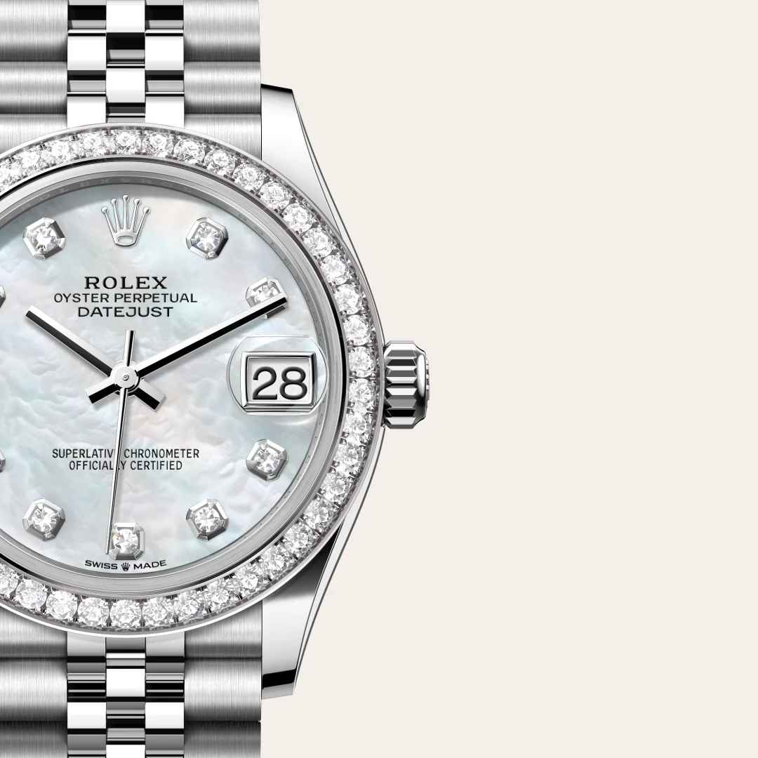 Rolex Datejust 31腕錶白色黃金鋼（蠔式鋼與白色黃金的組合）款，M278384RBR-0008 - 慎昌鐘錶