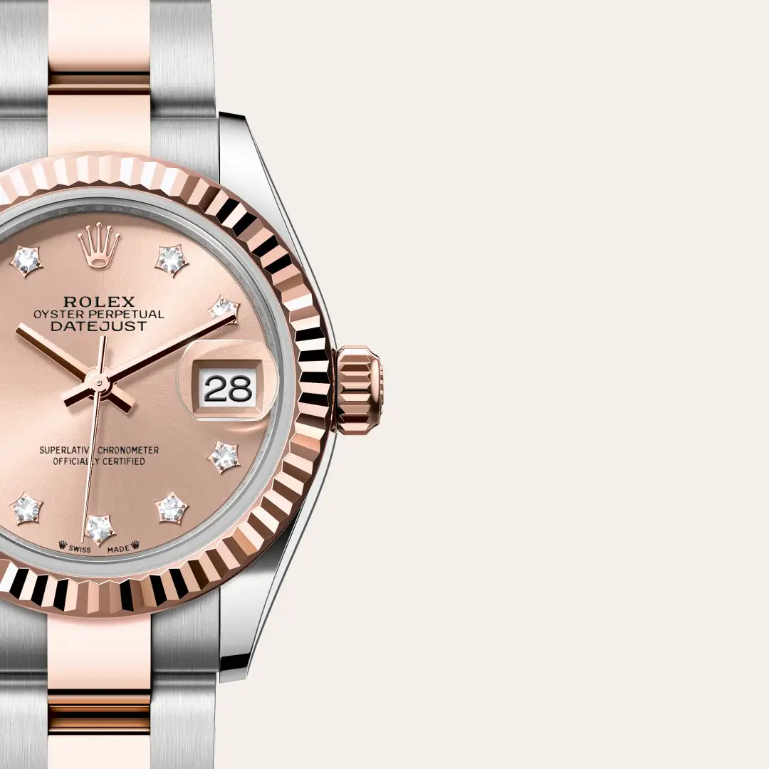 Rolex Lady-Datejust腕錶永恒玫瑰金鋼(蠔式鋼與永恒玫瑰金的組合)款,M279171-0028 - 慎昌鐘錶