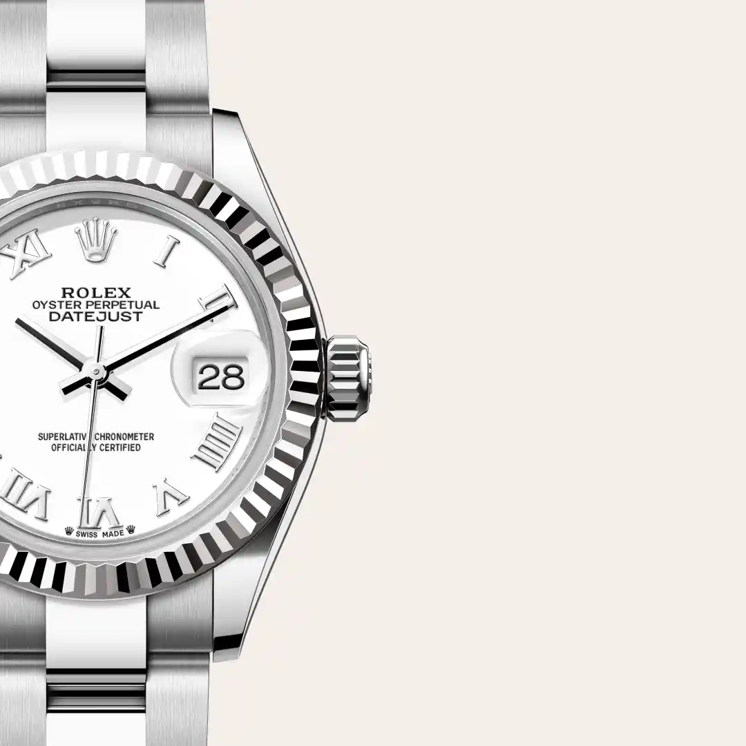 Rolex Lady-Datejust腕錶白色黃金鋼(蠔式鋼與白色黃金的組合)款,M279174-0020 - 慎昌鐘錶