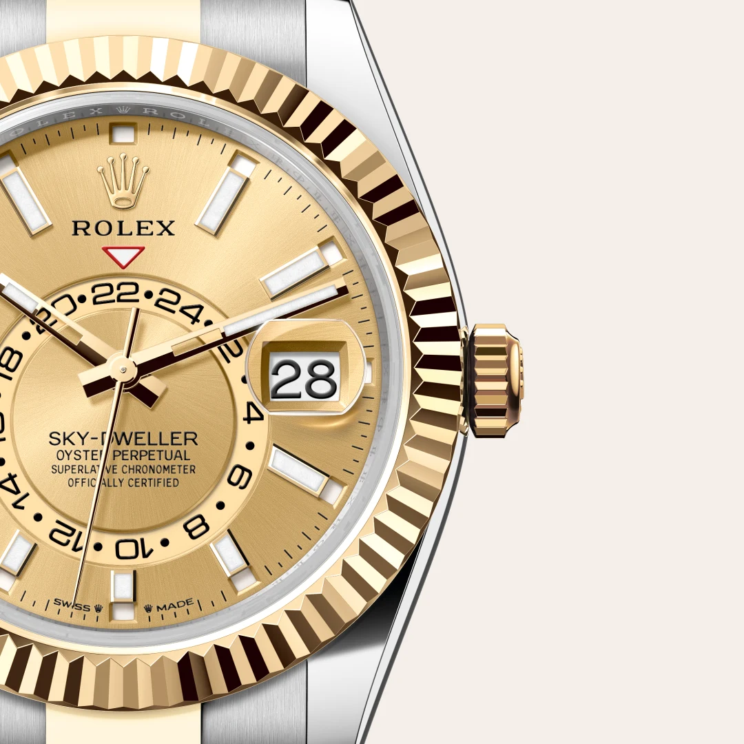 Rolex Sky-Dweller腕錶黃金鋼(蠔式鋼與黃金的組合)款,M336933-0001 - 慎昌鐘錶