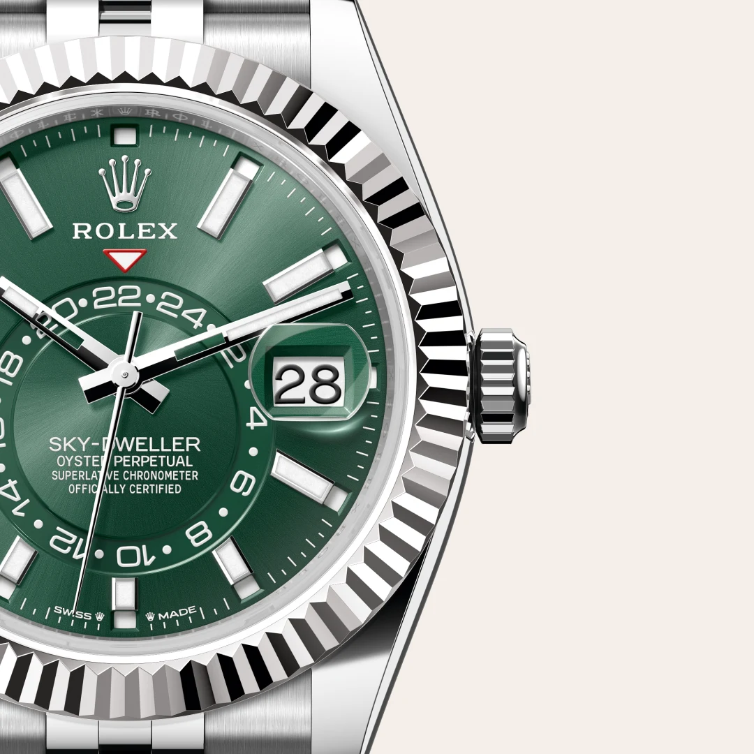 Rolex Sky-Dweller腕錶白色黃金鋼（蠔式鋼與白色黃金的組合）款，M336934-0002 - 慎昌鐘錶