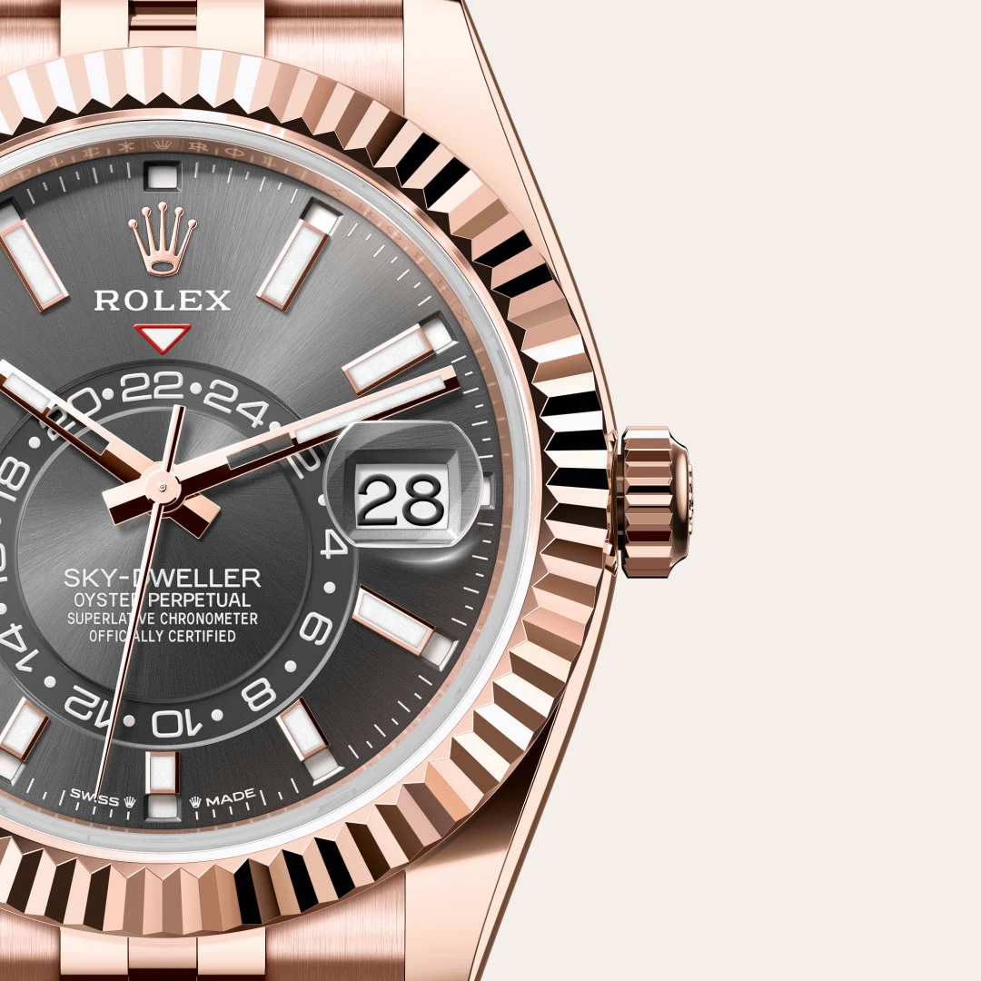 Rolex Sky-Dweller腕錶18K永恒玫瑰金款,M336935-0008 - 慎昌鐘錶