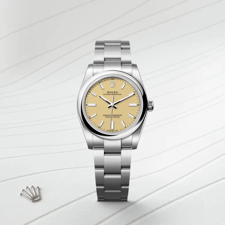Rolex Oyster Perpetual 34腕錶蠔式鋼款，M124200-0007 - 慎昌鐘錶