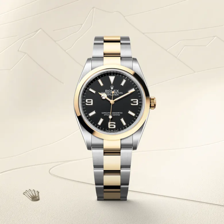 Rolex Explorer 36腕錶黃金鋼(蠔式鋼與黃金的組合)款,M124273-0001 - 慎昌鐘錶