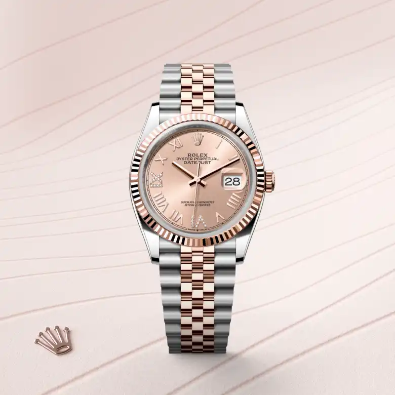 Rolex Datejust 36腕錶永恒玫瑰金鋼(蠔式鋼與永恒玫瑰金的組合)款,M126231-0049 - 慎昌鐘錶