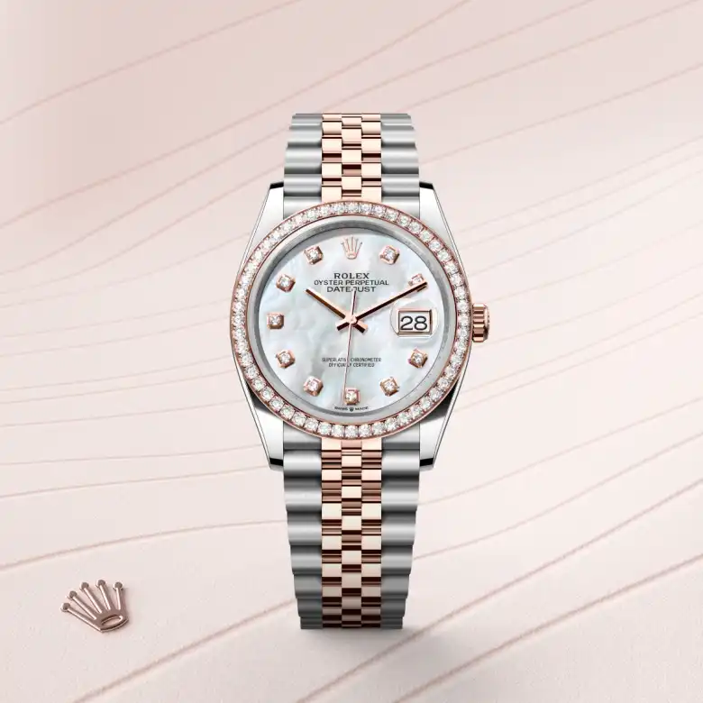 Rolex Datejust 36腕錶永恒玫瑰金鋼(蠔式鋼與永恒玫瑰金的組合)款,M126281RBR-0009 - 慎昌鐘錶
