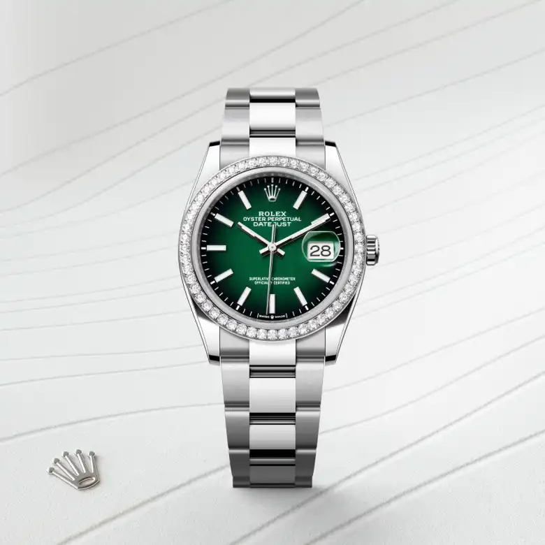 Rolex Datejust 36腕錶白色黃金鋼（蠔式鋼與白色黃金的組合）款，M126284RBR-0052 - 慎昌鐘錶