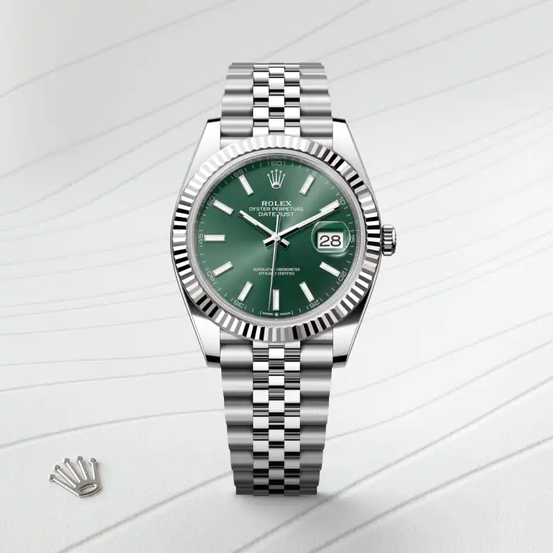 Rolex Datejust 41腕錶白色黃金鋼（蠔式鋼與白色黃金的組合）款，M126334-0028 - 慎昌鐘錶