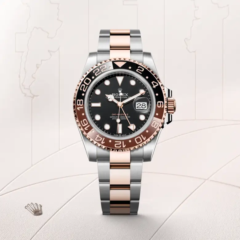 Rolex GMT-Master II腕錶永恒玫瑰金鋼(蠔式鋼與永恒玫瑰金的組合)款,M126711CHNR-0002 - 慎昌鐘錶