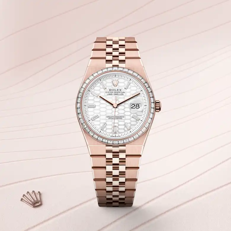 Rolex Land-Dweller 36腕錶18K永恒玫瑰金款，M127285TBR-0002 - 慎昌鐘錶