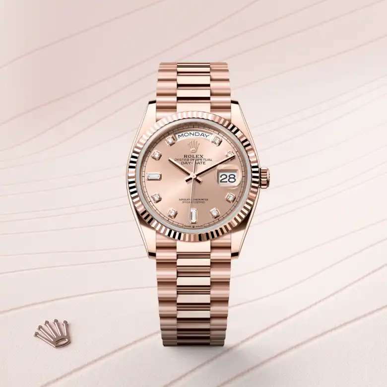 Rolex Day-Date 36腕錶18K永恒玫瑰金款,M128235-0009 - 慎昌鐘錶