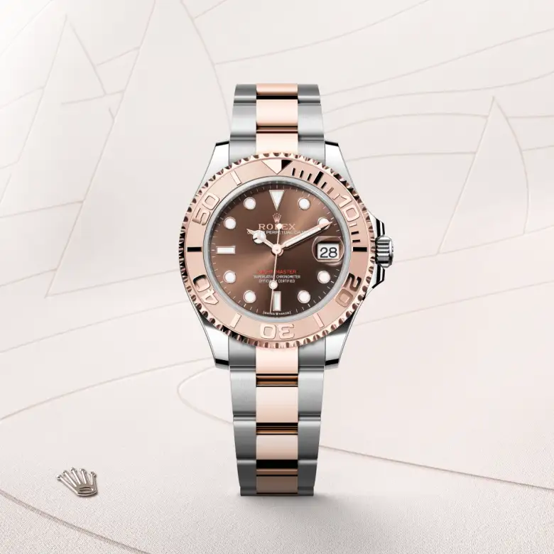 Rolex Yacht-Master 37腕錶永恒玫瑰金鋼(蠔式鋼與永恒玫瑰金的組合)款,M268621-0003 - 慎昌鐘錶