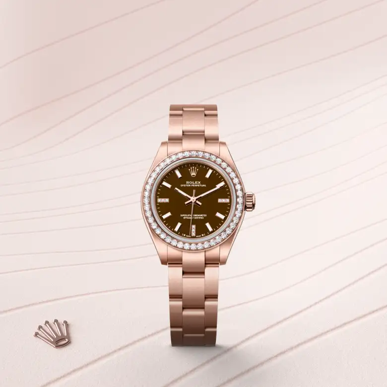 Rolex Oyster Perpetual 28腕錶18K永恒玫瑰金款，M276245RBR-0002 - 慎昌鐘錶