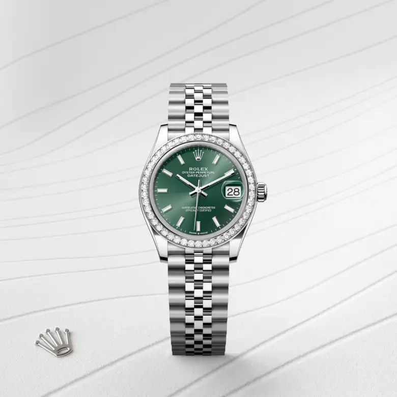 Rolex Datejust 31腕錶白色黃金鋼（蠔式鋼與白色黃金的組合）款，M278384RBR-0022 - 慎昌鐘錶