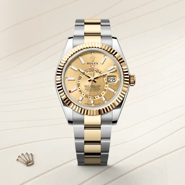 Rolex Sky-Dweller腕錶黃金鋼(蠔式鋼與黃金的組合)款,M336933-0001 - 慎昌鐘錶