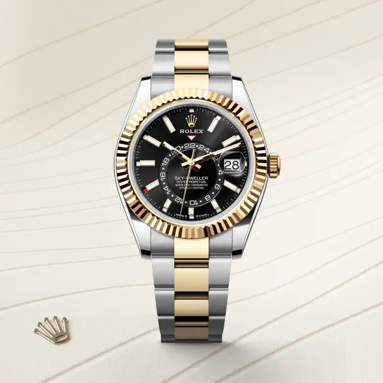 Rolex Sky-Dweller腕錶黃金鋼(蠔式鋼與黃金的組合)款,M336933-0003 - 慎昌鐘錶