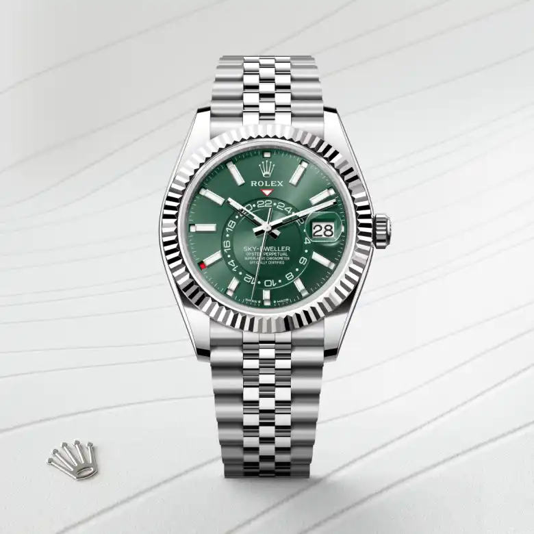 Rolex Sky-Dweller腕錶白色黃金鋼（蠔式鋼與白色黃金的組合）款，M336934-0002 - 慎昌鐘錶