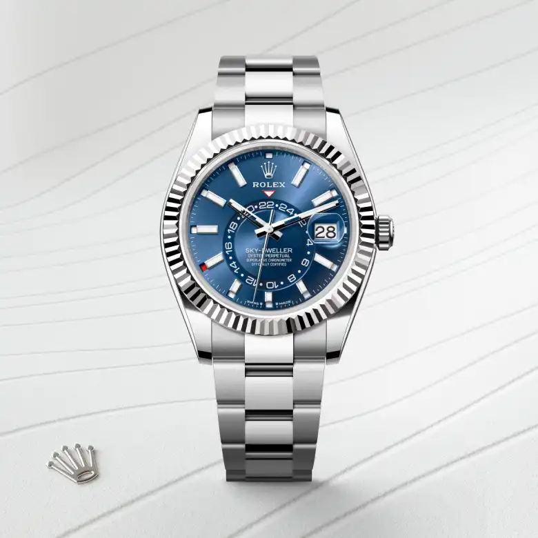 Rolex Sky-Dweller腕錶白色黃金鋼(蠔式鋼與白色黃金的組合)款,M336934-0005 - 慎昌鐘錶