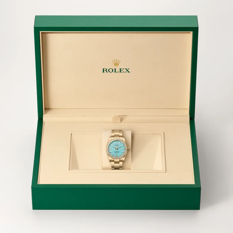 Rolex Oyster Perpetual 34腕錶18K黃金款，M124248RBR-0002 - 慎昌鐘錶