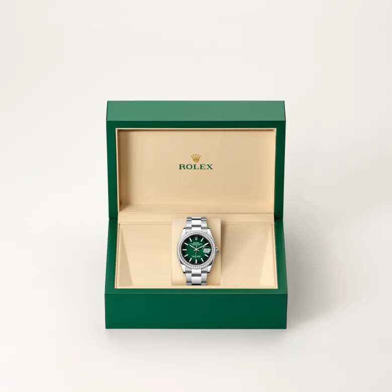 Rolex Datejust 36腕錶白色黃金鋼（蠔式鋼與白色黃金的組合）款，M126284RBR-0052 - 慎昌鐘錶