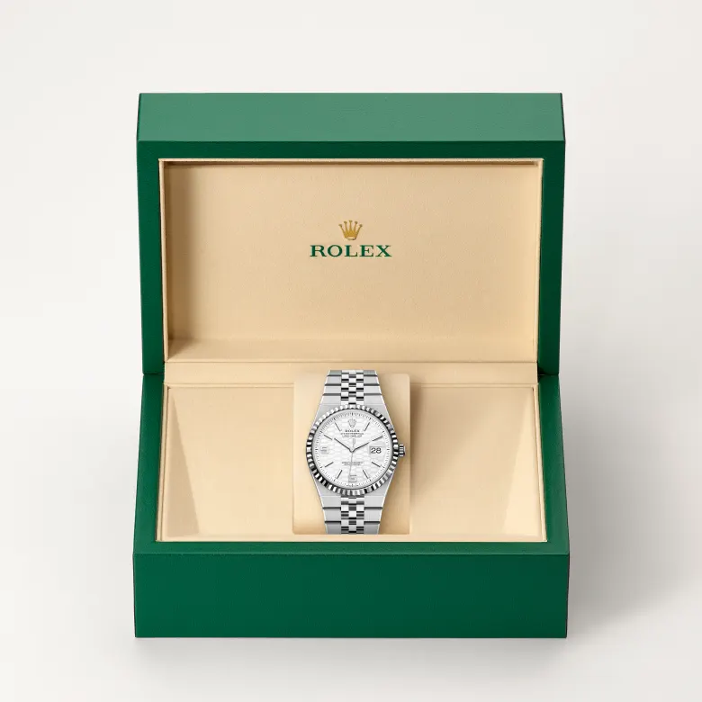 Rolex Land-Dweller 36腕錶白色黃金鋼(蠔式鋼與白色黃金的組合)款,M127234-0001 - 慎昌鐘錶