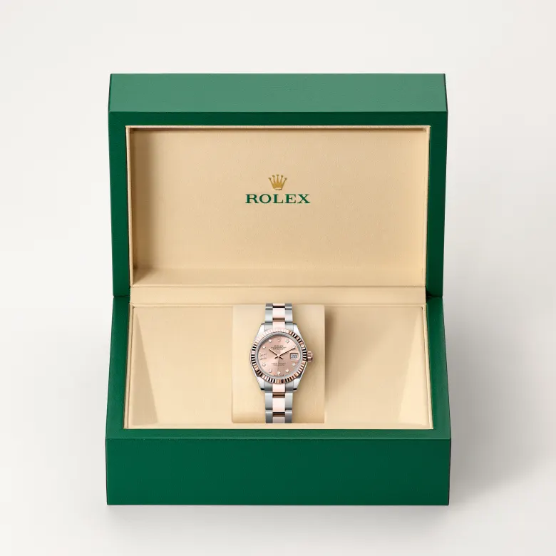 Rolex Lady-Datejust腕錶永恒玫瑰金鋼(蠔式鋼與永恒玫瑰金的組合)款,M279171-0028 - 慎昌鐘錶